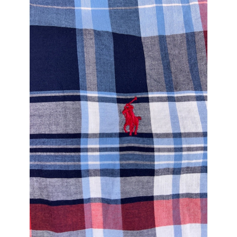 Polo Ralph Lauren Short Sleeve Button Down Plaid Shirt Boys/Youth XL (18-24) - Picture 3 of 11
